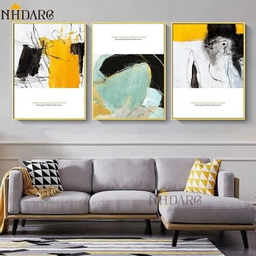 NHDARC Canvas Printings Art Nordic Abstract Style Home Decoration Paintings Posters and Prints Wall Pictures Living Room 00796