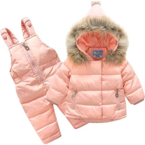 New childrens duvet suits for children and childrens winter boys and girls snowsuit 1-2-3-4 years old