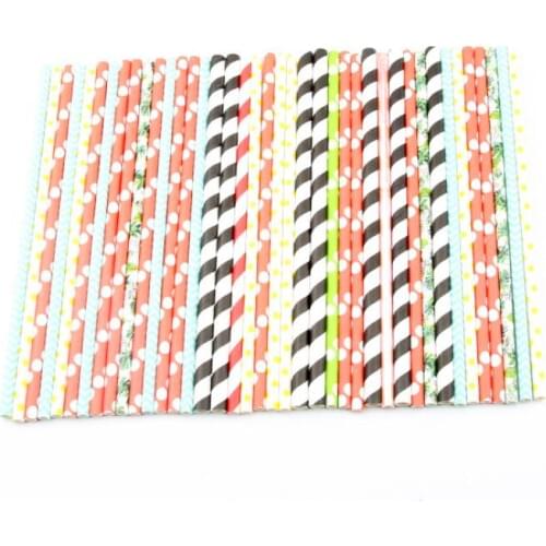 Birthday Wedding Party Event Hawaiian Holidays Luau Sticks Bar Kitchen Paper Drinking Straws LX8792