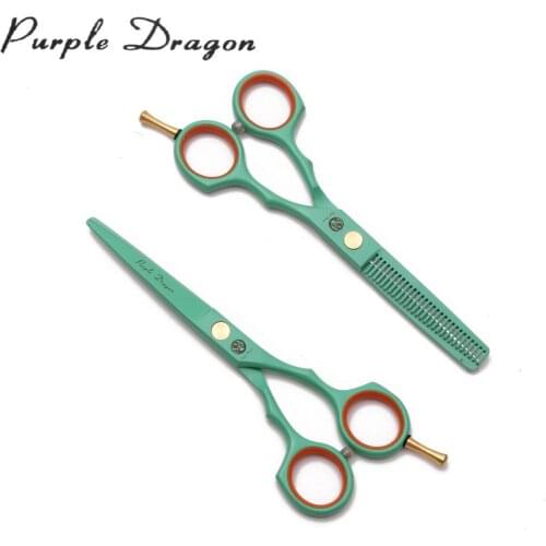 5.5" JP Stainless Green Professional Grooming Scissors Cutting Scissors Thinning Shears Pet Scissors Dog Scissors Add Bag Z1104