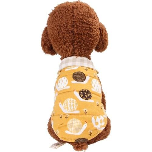 PUOUPUOU Plaid Dog Clothes Winter Warm Coat Jacket Vest Thicken Pets Dogs Clothing Dog Apparel Clothing for Small Medium Dogs