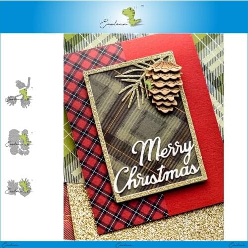 Pine cones and branches metal cutting dies 2020 new diy molds Scrapbooking Paper Making die cuts crafts dies christmas