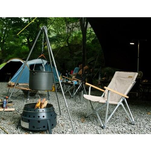 Outside portable folding chair small camping picnic chair back fishing chair small stool aluminum alloy bracket