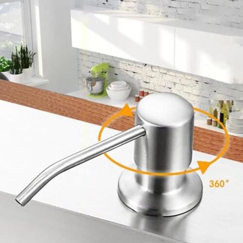 Built in Sink Soap Dispenser for Kitchen Sink Stainless Steel Lotion Dispenser