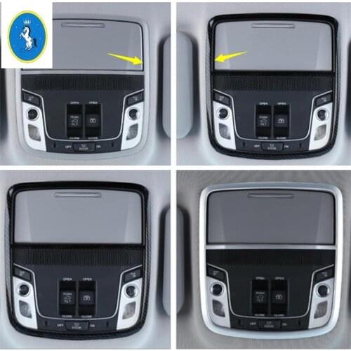 Yimaautotrims Auto Accessory Front & Rear Seat Roof Reading Lights Lamp Cover Kit Trim Fit For Honda CRV CR-V 2017 - 2020 ABS