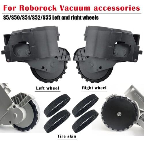 For Roborock S50 S55 S5 MAX accessories xiaomi original Walking wheel Tire skin replacement robot vacuum cleaner parts xiomi
