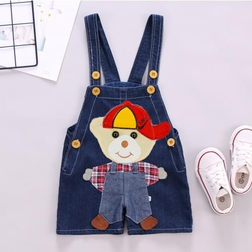 2019 new baby boy jean overalls fashion cartoon dog baby boy clothes cowboy baby girl denim kids overalls baby girl jumpsuit