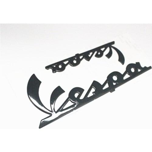 3d Vespa Sticker Black Red Cartoon Motorcycle Car Covers Styling Vespa Jdm Stickers Decals Vespa Sticker