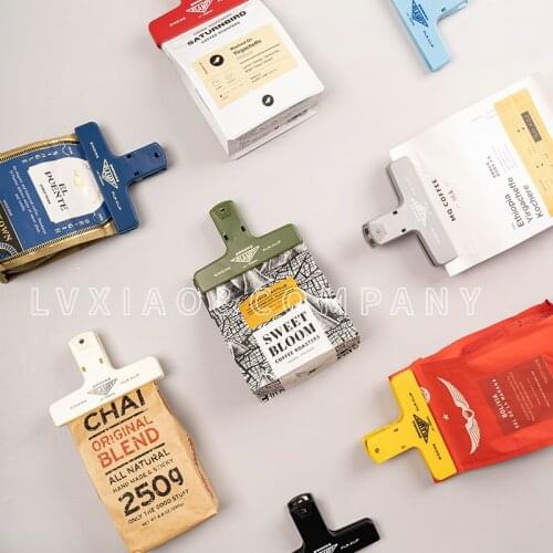 6Pcs Antiskid Clips Kitchen Storage Food Snack Seal Sealing Bag Sealer Clamp Plastic Small Sealing Clip