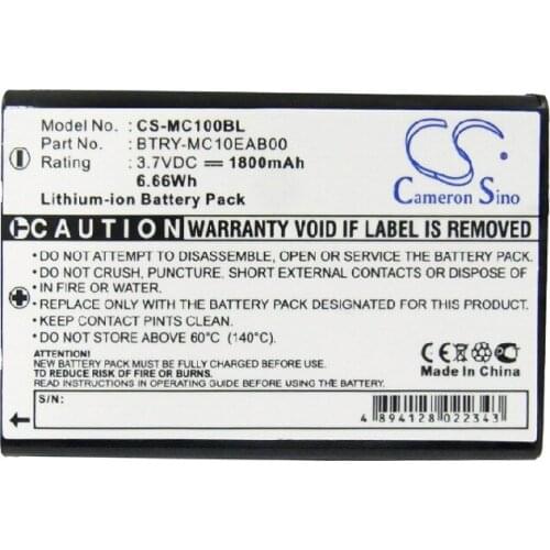 Cameron Sino 1800mAh Battery 074337S, 73659 for Intermec CK1, CN1, for Mobila PPT101, for Wasp WDT3200, WDT3250, WPA1200