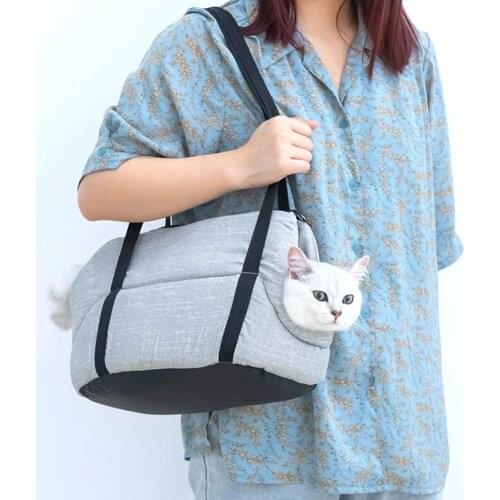 Breathable Travel Shoulder Kitten Carrying Handbag Outdoor Carrier Bag Pet Supplies for Shoping Hiking Travelling Tote