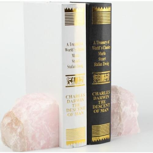 Pink Onyx Stone Bookstop Home Decor Bookend Natural Rough Vintage Design Stone Stopper Study Room Sample Room Decor Gift