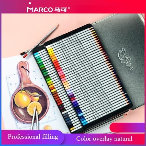 Marco 7100 24/36/48/72 Colours Artists lapis de cor Set Colored Stationery Pencils Writing Painting Color Pencils for Drawing