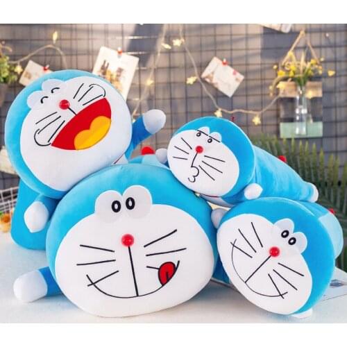 Kawaii Plush Toy Doraemon Stuffed Cartoon Animal Crossing Big Jingle Cat Peluche Grande Soft Pillow Children Toy Home Decoration
