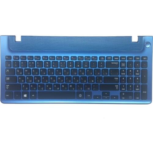 Russian keyboard with blue frame for samsung NP355E5C NP355V5C NP350V5C RU laptop keyboard layout