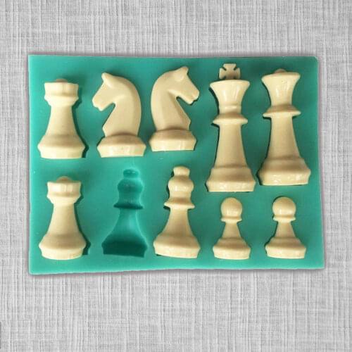 Silicone Mold For Resin International Chess Shape Silicone uv Resin DIY Clay Epoxy Resin Pendant Molds For Jewelry Drop Shipping
