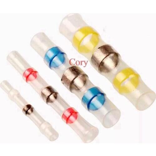 Broken Wire Waterproof connectorSST-S11 S21 S31 S41 Heat Shrink Butt Wire Tinned Copper Solder Seal Terminals Kit Set CZYC
