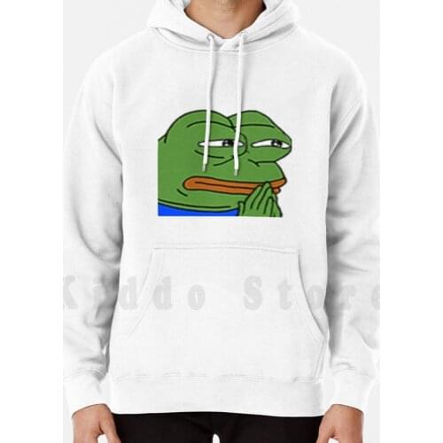 Monkahmm Hoodies Long Sleeve Meme Monkas Monkahmm Poggers Twitch Troll Cool Yumm Hot Style Great Frog Green