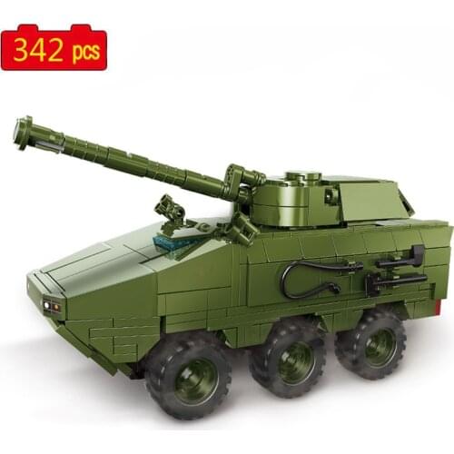 Military Series WWII Russian armored vehicles Tank Soldier SWAT Building Blocks Bricks Toys Gifts