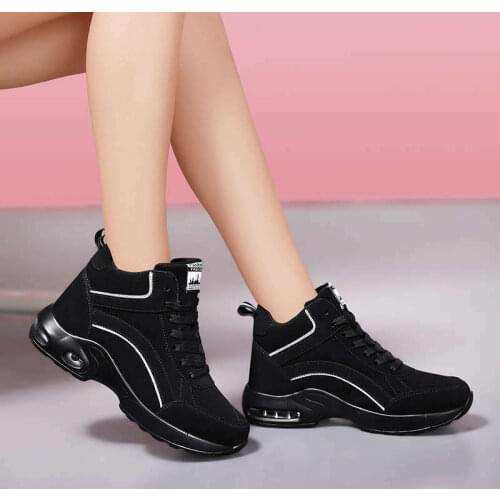 Air Cushioning Women Running Shoes Lace Up Woman Sneakers Breathable Walking Shoes Elasticity Womens Trainers Sport Krasovki G5