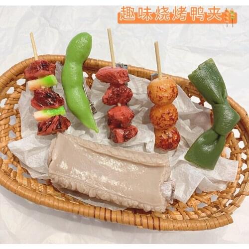 Fun barbecue hairpin simulation funny hair ornament a piece of stewed ribs hairpin side clip 2021 new headwear