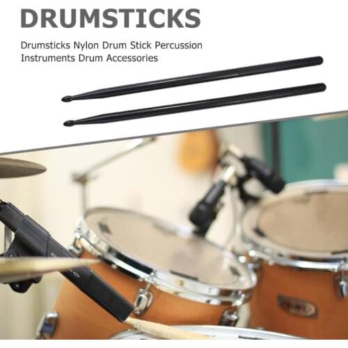 1 Pair Drumsticks Nylon Drum Stick Percussion Instruments Drum Accessories Applicable Musical Instruments In Drum Kit 4 Colors