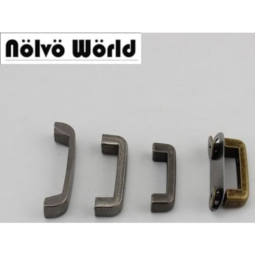 10-60pcs alloy 16mm 20mm 25mm old silver metal arch bridge connector hanger for bags belts strap