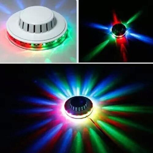 100-240V Bar DJ Sound Background Wall Lights Mini LED RGB Sunflower Laser Projector Disco Stage Light Christmas Party Lamp Mew