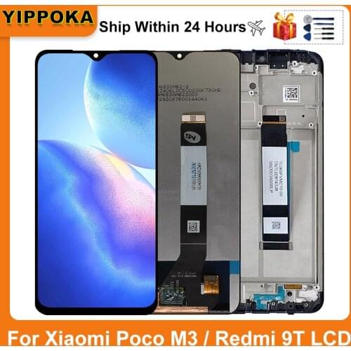 6.53" For Xiaomi POCO M3 Redmi 9T LCD Display Touch Screen Digitizer For M2010J19CG M2010J19CI LCD Display Replacement Parts