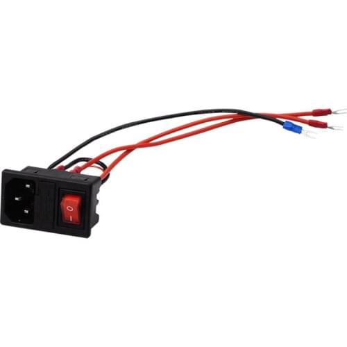 3D Printer Accessories Power Switch Socket Module 220V/110V 10A U-Shaped Plug Power Socket Module