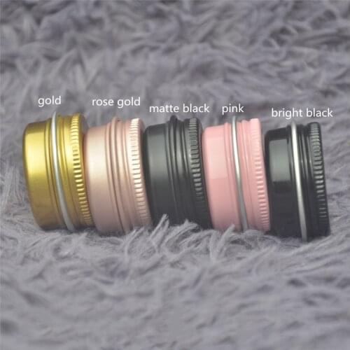 50-300pcs10g Cream Jar Tin Cosmetic Lip Balm Containers Nail Derocation Crafts Pot Refillable Bottle Screw Thread Empty Aluminum