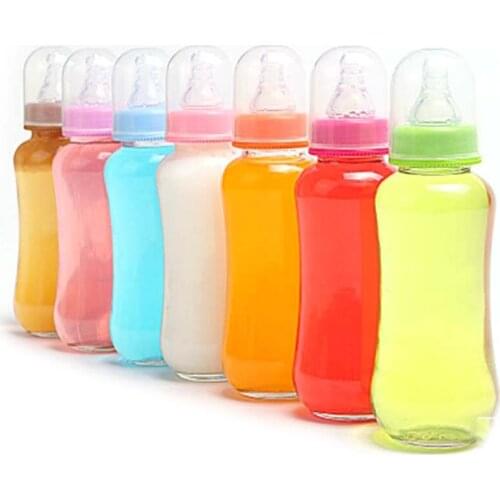 Newborns Baby 200/280ML Small Feeding Cup Baby Nursing Water Cup Glass Sippy Children Drinking Water Training Cups