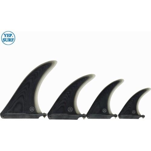 Surf 7/8/9/10.25 inch Fin Fibreglass Surfboard 7/8/9/10.25/11 length Black color Fin in Surfing Longboard Fins 2019 paddle board