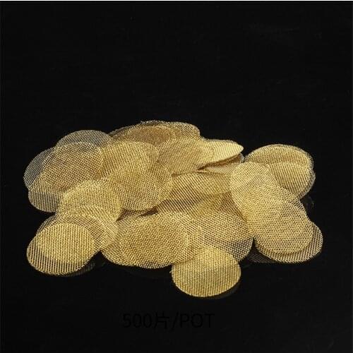 200pcs 16/20mm Brass Copper Smoking Pipe Filter Screens Net For Tobacco Hookah Water Pipe Gauze Smoking Weed Gadgets Wholesale