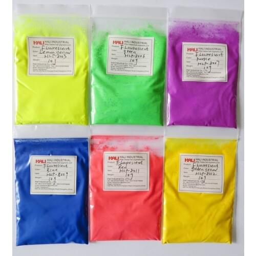 Fluorescent pigment,phosphorescent pigment(can not glow in the darkness),60gram x Mixed 6 NEON Colors.free shipping,widely used