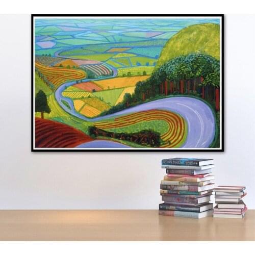 Garrowby Hill By Hockneies Canvas Painting Print Living Room Home Decor Modern Wall Art Oil Painting Poster Pictures Framework