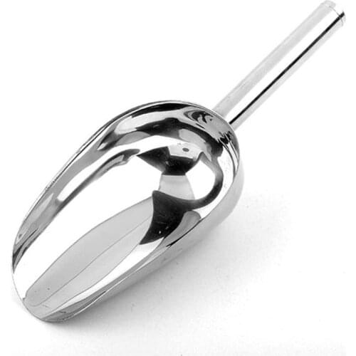 8-inch Stainless Steel Ice Cream Sweets Scoop Wedding Buffet Bar Candy Scoop Shovel (Silver)