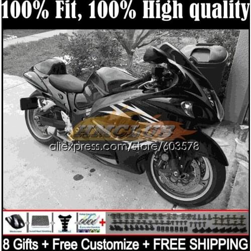 Injection For SUZUKI GSXR1300 Hayabusa 2008 2009 2010 2011 2012 2013 21CL.303 gloss black GSXR 1300 CC 14 15 16 17 18 19 Fairing