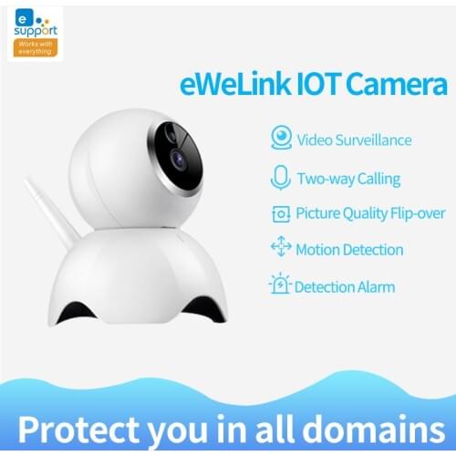EWeLink APP Camera Smart IOT HD Camera Reomotely Viewing 720P One Million Pixel Smart Camera Mobile Phone Remote Control