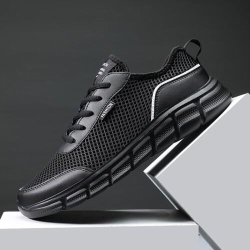 2021 Fashion Men Sneakers Mesh Casual Shoes Lac-up Mens Shoes Lightweight Vulcanize Shoes Walking Sneakers Zapatillas Hombre