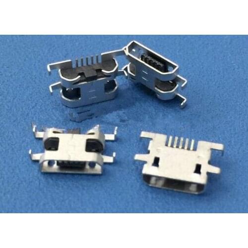 MICRO USB 5P 2.0MM , Female plug pin 4pin Fixed PCB ,Tail Charging socket ,new and original