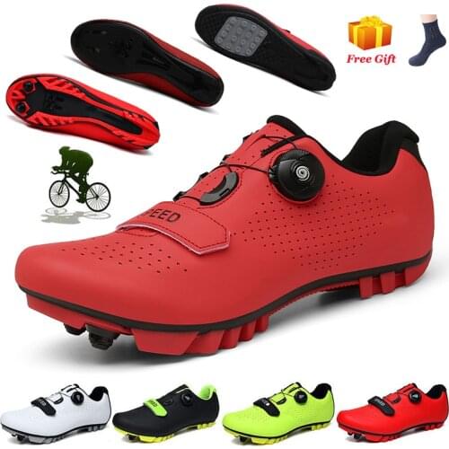 2021 MTB Cycling Shoes Men Spd Road Bike Shoes Mountain Racing Sneakers Self-Locking Zapatillas De Ciclismo Mtb Bicycle Sneakers