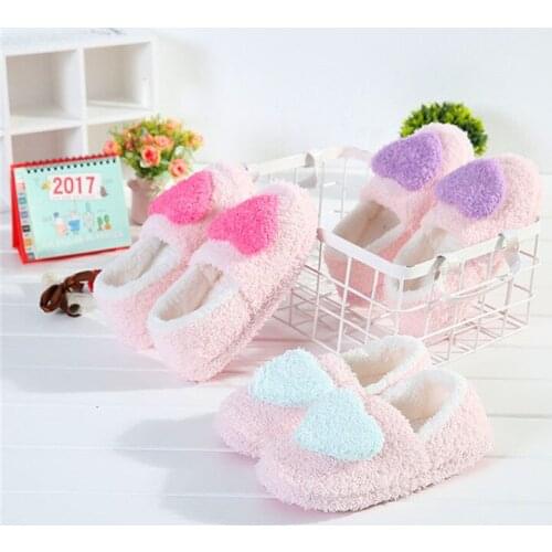 New 2021 Winter Cotton Slippers Female Thick Warm Suede Indoor Home Centered Creative Non-slip Soft Sole Plush Slippers