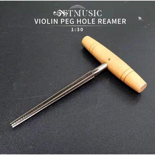 Violin Viola Peg Hole Reamer 1:30 Taper Wood Handle for Luthier Tool Parts