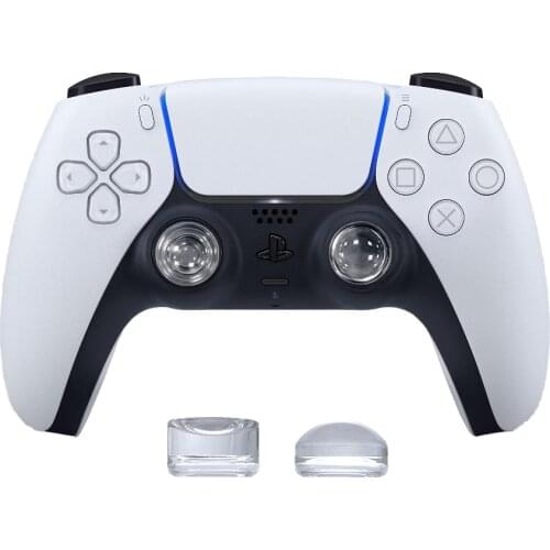 PS5 Joystick Grips Crystal Transparent Cpas Controller Move Motion For PS5/PS4 Transparent Silicone Thumb Grips Thumbsticks