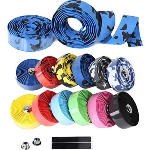 Bicycle Handlebar Strap Non-slip Shock Strap EVA Absorber Elastic Handlebar Straps Soft Bike Handlebar Straps Bike Accessories