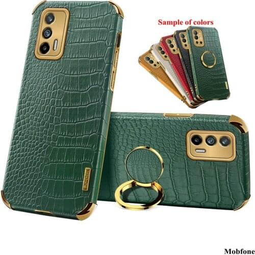 Oppo Realme GT Case Luxury Crocodile Skin PU Leather + Soft TPU Back Cover for Oppo Realme GT Neo Slim Shell Fundas