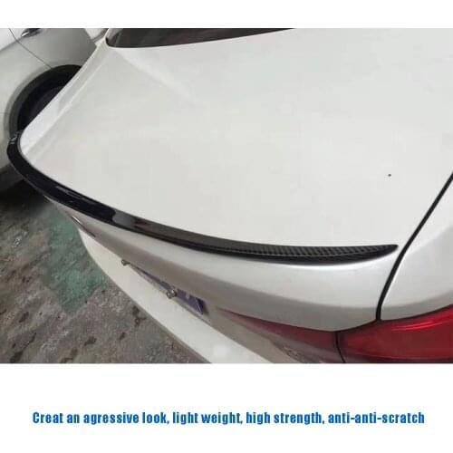 For BMW 5-Series G30 F90 Sedan M5-style Carbon Fiber Rear Trunk Boot Lip Spoiler 2017 2018 2019 2020 2021