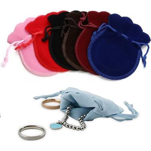 SZanbana 7 Pcs Velvet Pouches Jewelry Pouch Bags Drawstring Gift Bag Wedding Party Favor Bags Gift For Women Girl Small Jewelry