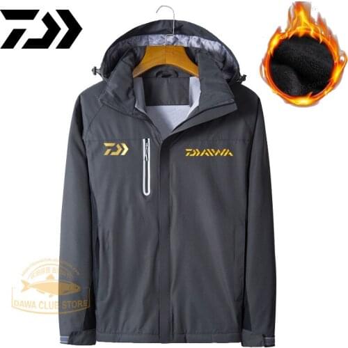 Daiwa Fishing Men Outdoor Jackets Windbreaker Waterproof Windproof Camping Hiking Jacket Coat for Men Fishing Sports Jackets